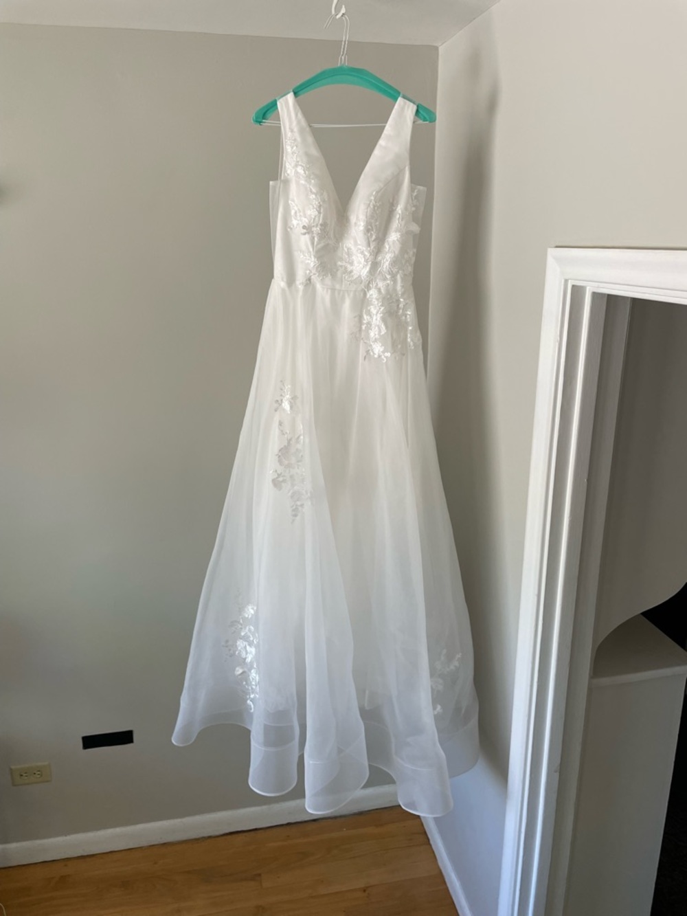 Cocomelody A-Line Organza and Tulle Sherry Wedding Dress LD5862